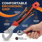 BeeSavvy Adjustable Wrench Set with Non-Slip Handles