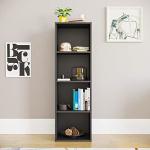 Oxford 4-Tier Black Wooden Cube Bookcase