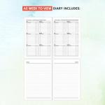 1ABOVE A5 Weekly Planner – Compact Hardback Diary