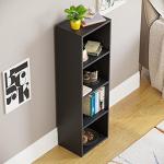 Oxford 4-Tier Black Wooden Cube Bookcase