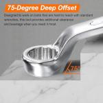 14mm Combination Wrench with Offset and Angled Ends