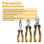 INGCO 3-Piece High Leverage Pliers Set