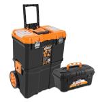 Mobile Rolling Tool Box Kit - 2-Tier Storage Solution