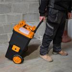 Mobile Rolling Tool Box Kit - 2-Tier Storage Solution