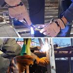 Leather Work Gloves for Gardening and Construction