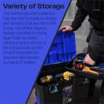 Rolling Tool Box Kit with Handle and Wheels