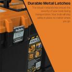 Mobile Rolling Tool Box Kit - 2-Tier Storage Solution