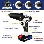 21V Cordless Drill Driver with 29 Accessories