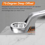 2pcs Offset Combination Wrench Set - 20mm Metric