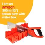 Amtech Tenon Saw and Mitre Box Combo
