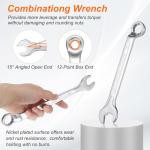 14mm Combination Wrench with Offset and Angled Ends