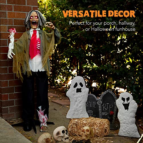 Rotten Ronnie Standing Zombie Halloween Animatronic Prop