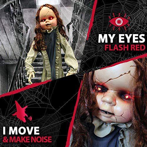 5-Ft. Animatronic Zombie with Flashing Eyes