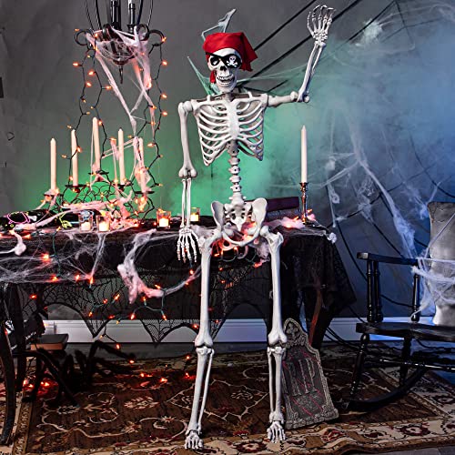 5 ft Life Size Poseable Skeleton Halloween Decoration