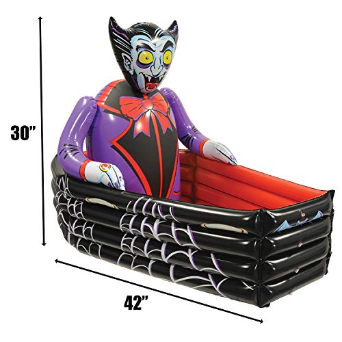 Inflatable Vampire and Coffin Cooler, 3.5 Feet
