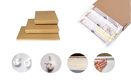 Kusry Halloween Canvas Art 3-Piece Wall Decor