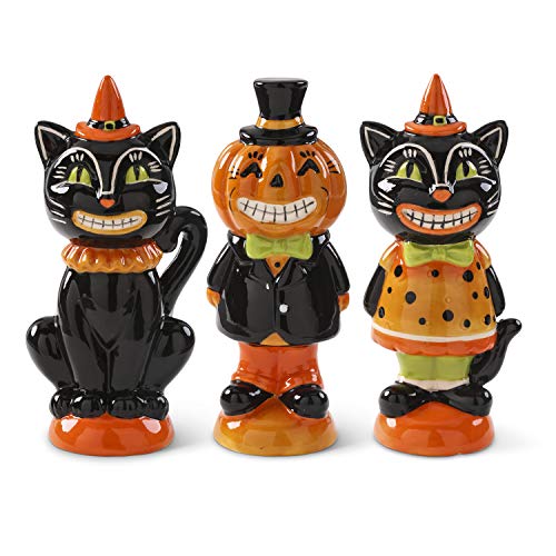 Vintage Inspired Halloween Figurines - Set of 3