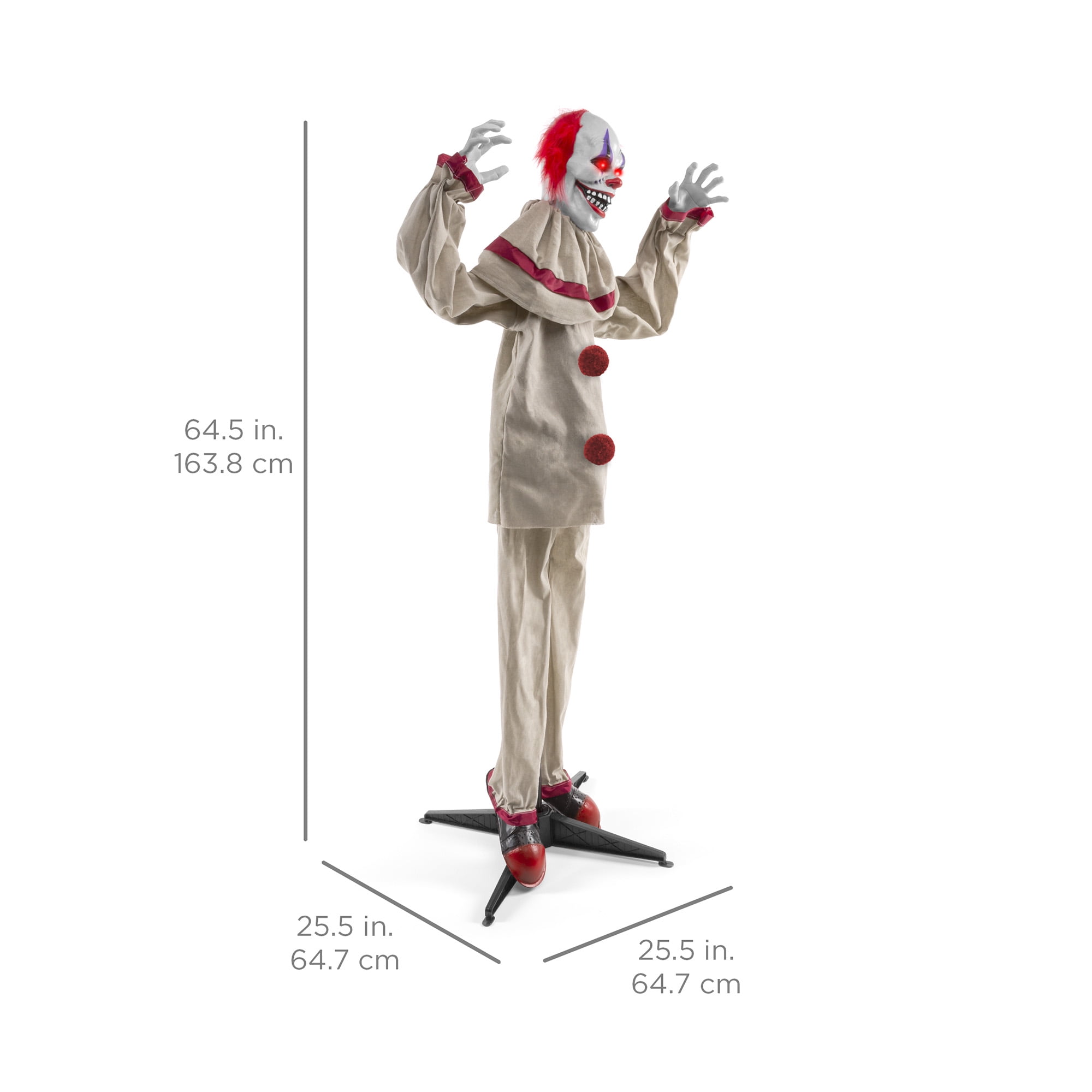 Motion Activated Scary Harry Clown Halloween Prop