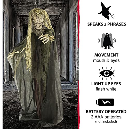 Life-Size Animatronic Tree Man Halloween Decoration