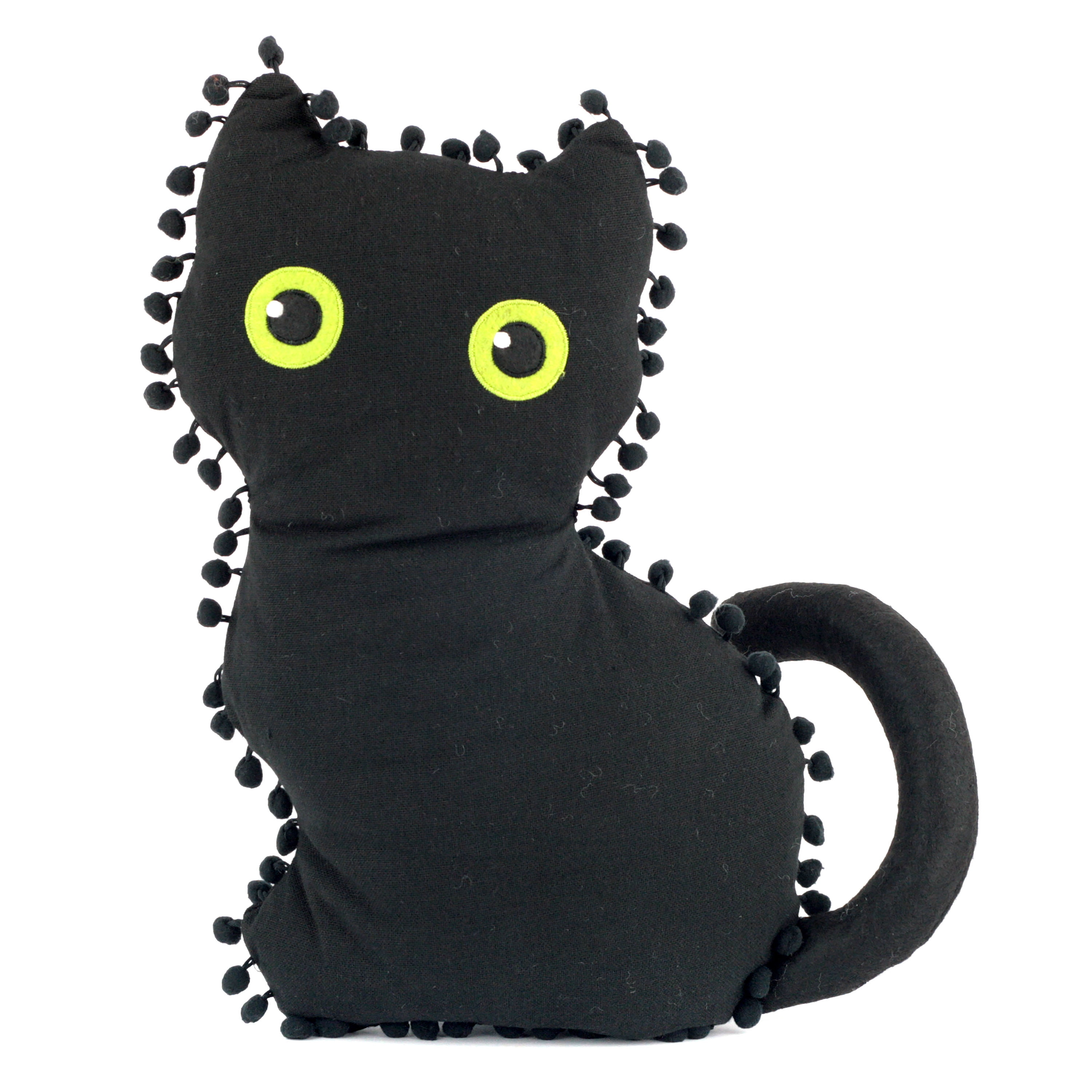 Harvest Pumpkin & Black Cat Decorative Pillows Set