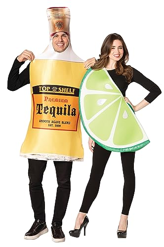 Tequila Bottle and Lime Slice Couple Costume