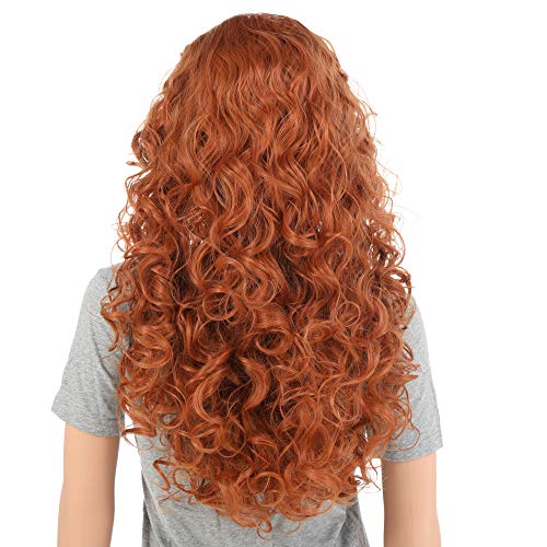 Fox Red Long Wavy Wig for Costume Parties