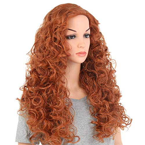 Fox Red Long Wavy Wig for Costume Parties