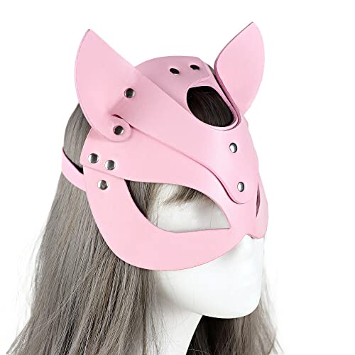 Women’s Leather Masquerade Halloween Half Face Masks