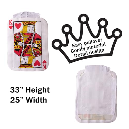 King and Queen Playing Card Costumes, 2 Pack