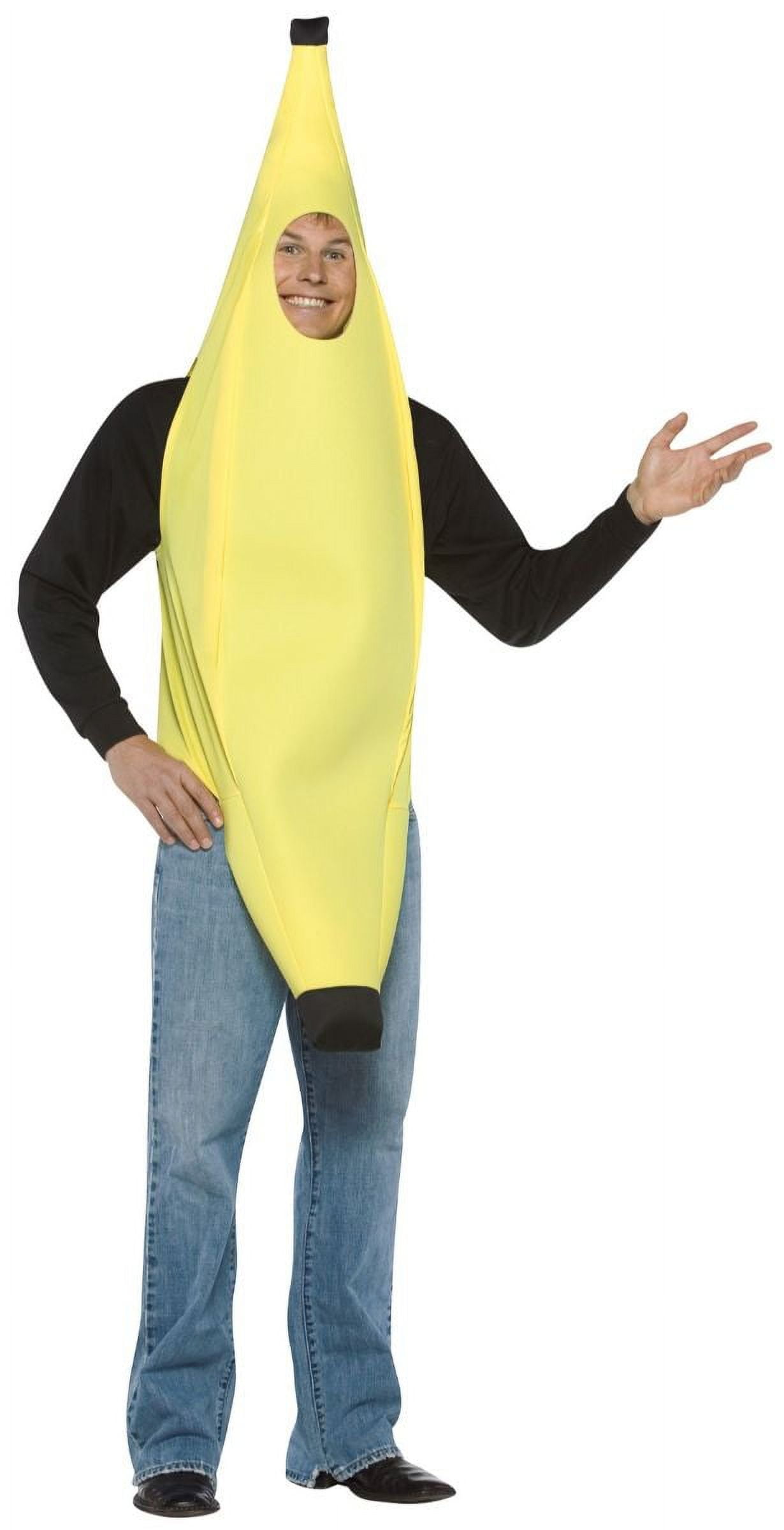 Adult Banana One-Piece Costume for Halloween Fun