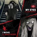 Life-Size Animated Wicked Witch Prop with LED Ball