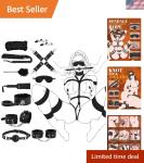 11-Piece Leather Bondage Set for Couples