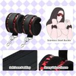 Adjustable BDSM Bondage Restraint Kit with Blindfold