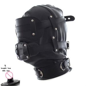 Sensory Deprivation Hood Harness with Gag