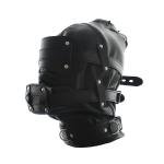 Sensory Deprivation Hood Harness with Gag