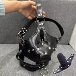PVC Leather Head Harness with Detachable Mouth Gag