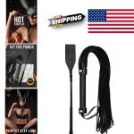 Lightweight 18 Inch Black Riding Crop for Beginners