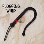 Black Leather BDSM Crop - 23" Fetish Slapper