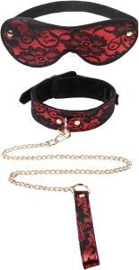 Lace Collar and Lead Set with Blindfold