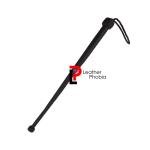 Black Leather BDSM Crop - 23" Fetish Slapper