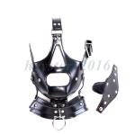 PVC Leather Head Harness with Detachable Mouth Gag