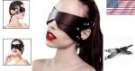 Adjustable Soft Leather BDSM Blindfold for Couples