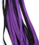 Purple Leather Flogger for Couples - Sensual BDSM Whip