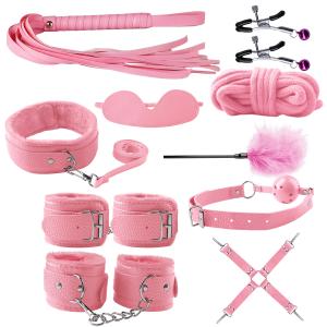 10-Piece Multicolor BDSM Bondage Restraint Kit