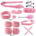 10-Piece Multicolor BDSM Bondage Restraint Kit