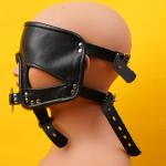 Adjustable Bondage Mask with O-Ring Gag