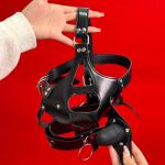 Detachable Mouth Gag Head Harness for Bondage