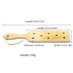 Bamboo Handle Spanking Paddle with Holes