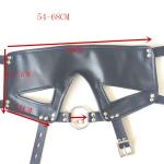 Adjustable Bondage Mask with O-Ring Gag