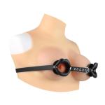 Wearable Leather Nipple Clamp Bondage Bra